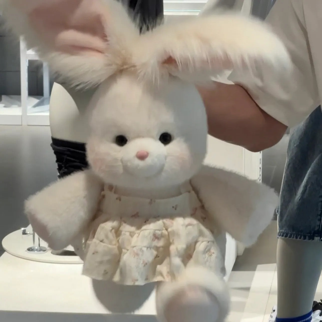 Cute Angora Bunny Plush Toy