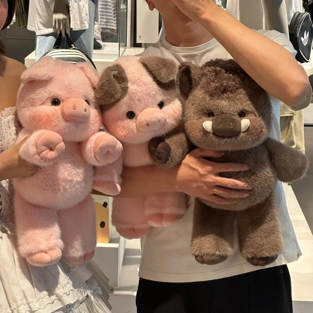 Cute Running Piggy Plush Toy