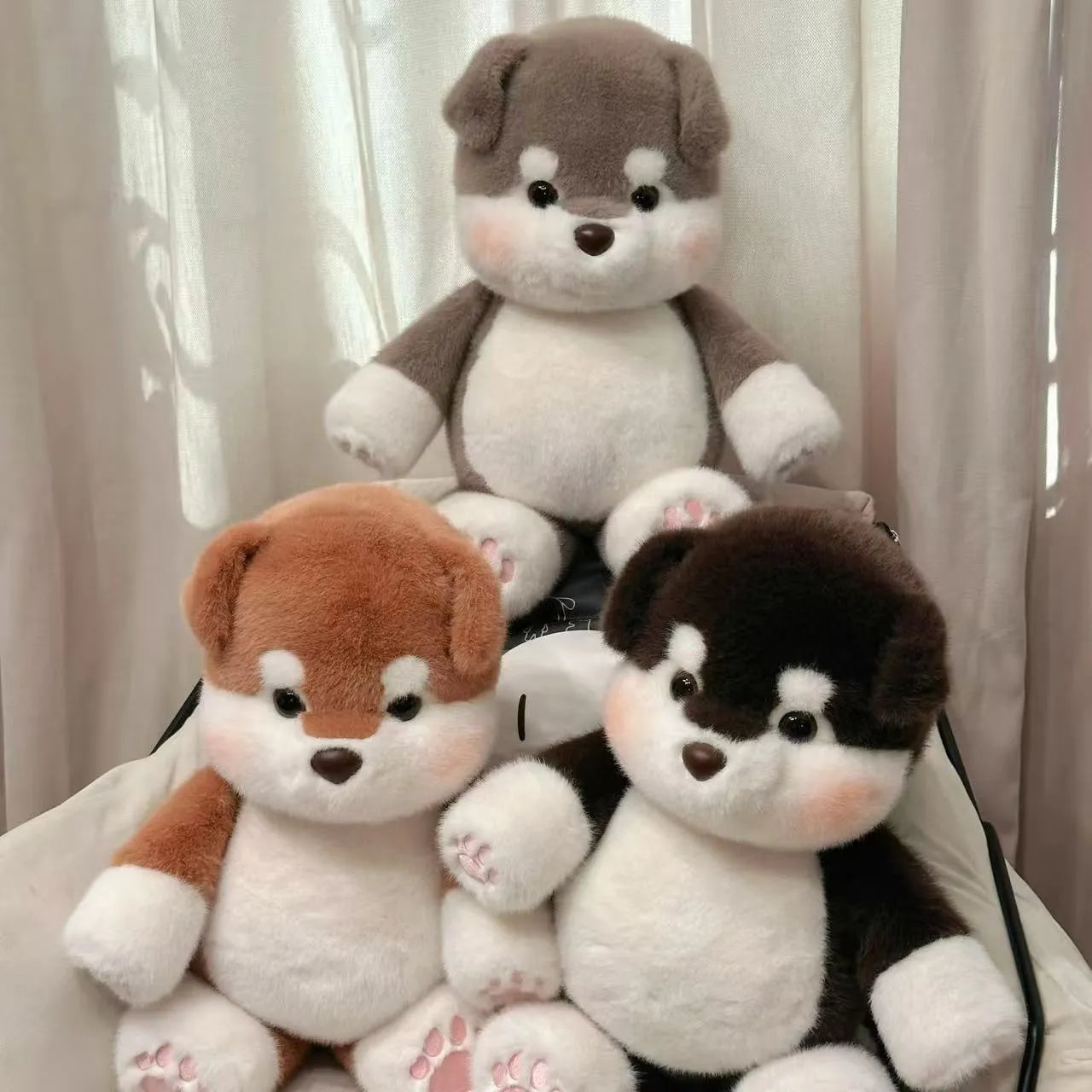 Cute Running Alaskan Malamute Stuffed Animal