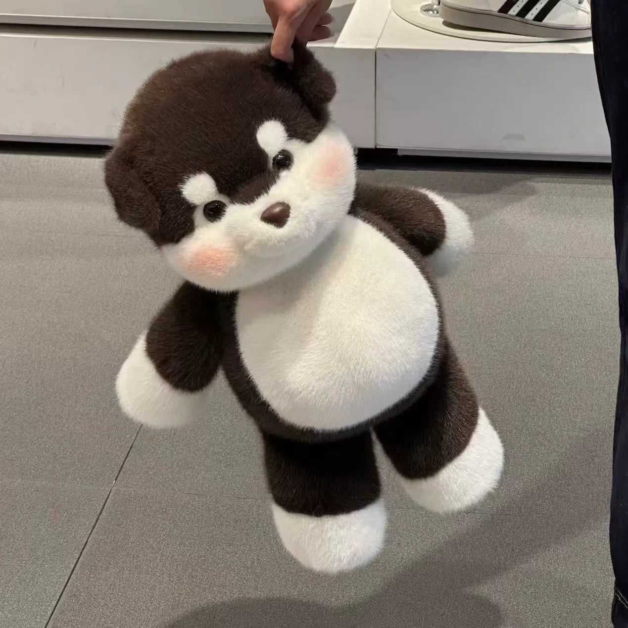 Cute Running Alaskan Malamute Stuffed Animal