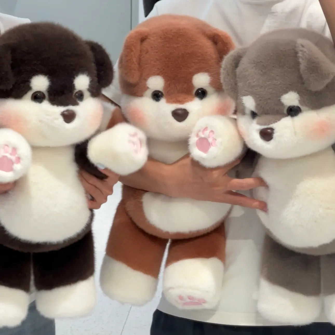 Cute Running Alaskan Malamute Stuffed Animal