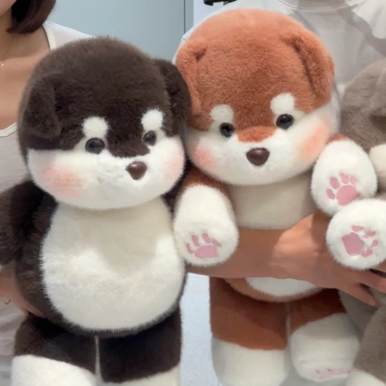Cute Running Alaskan Malamute Stuffed Animal