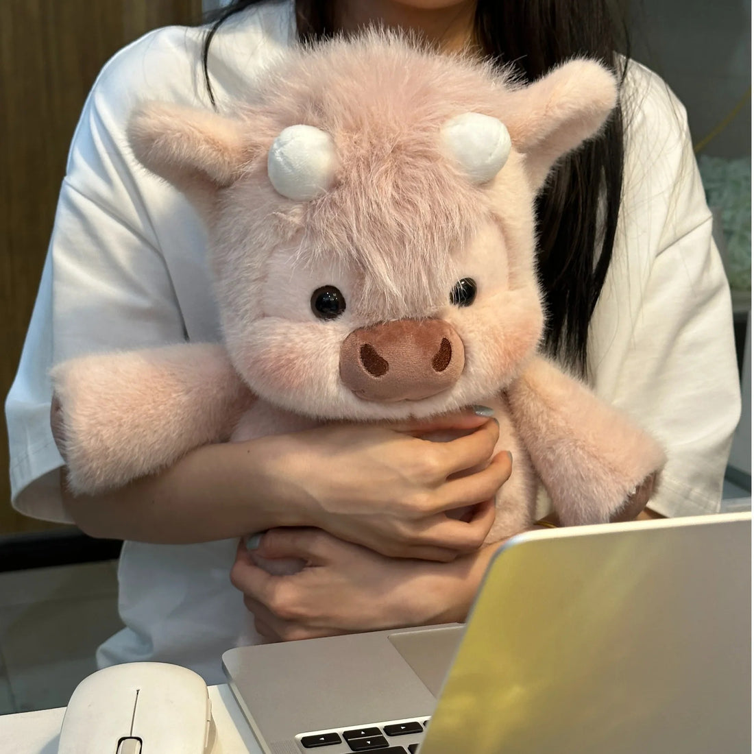 Cute Running Highland Cow Plush Toy