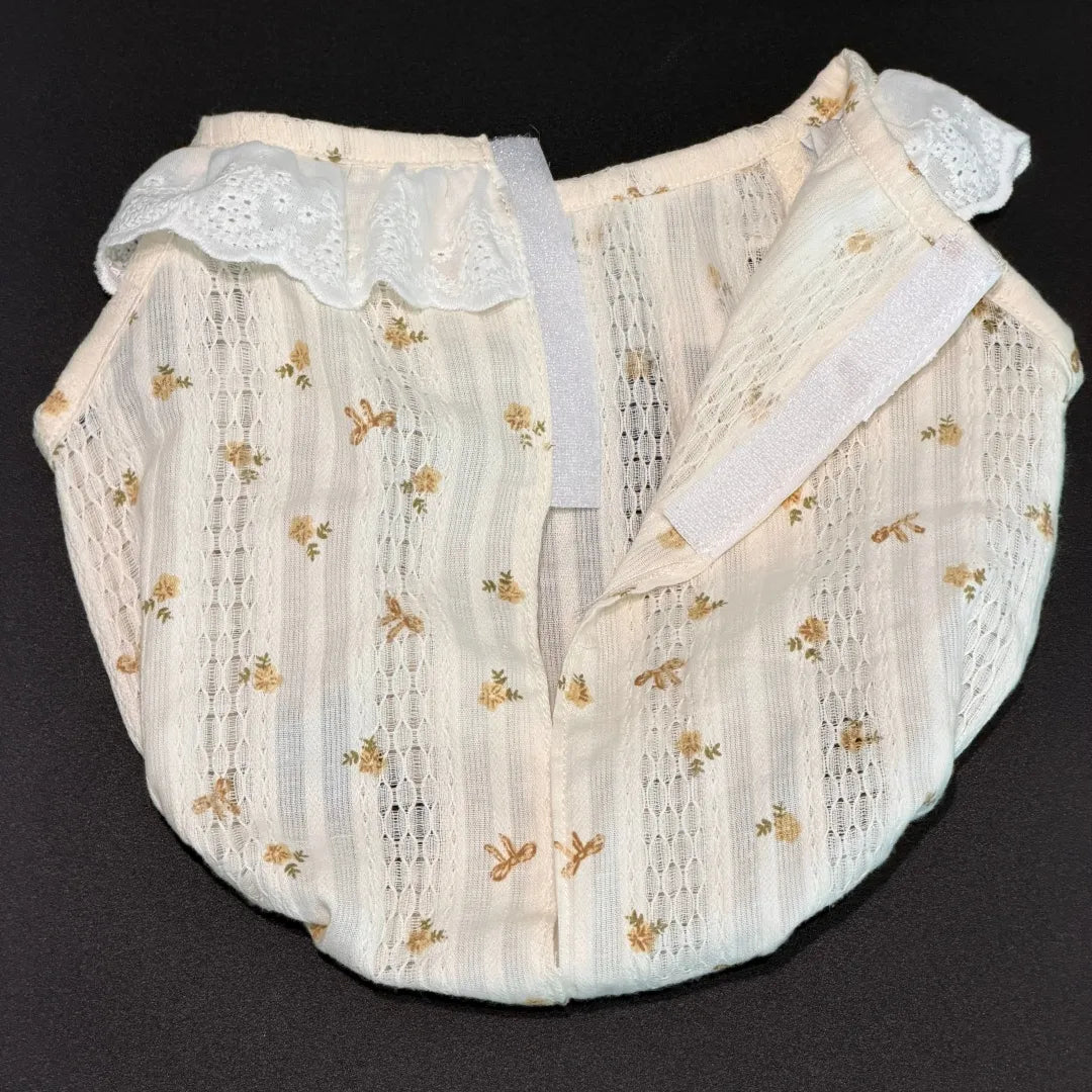 Vintage Floral Lace Plushie Romper Dress (Dress Only)