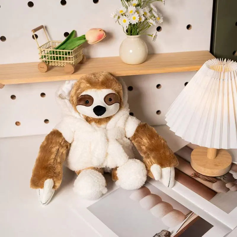 Cute Robe Sloth vs. Robe Wolf Plush Toy
