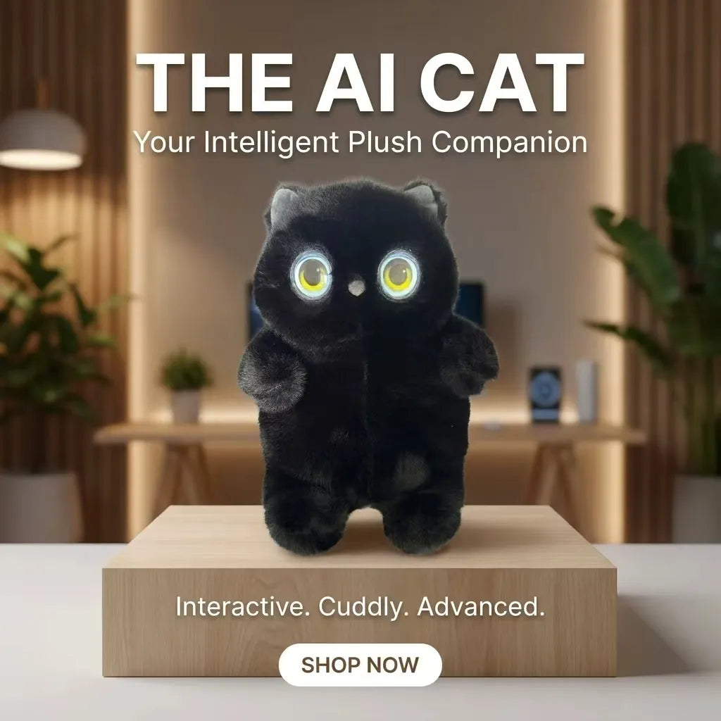 Adorable AI Cat Plush Toy (AI CAT)