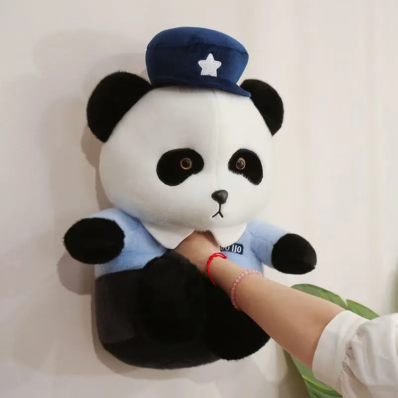 Cute Police Panda Plush Toy
