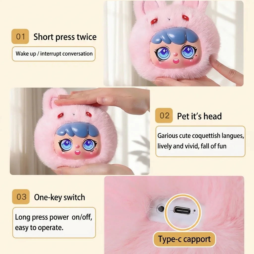 Cute AI Fluffy Five-Treasure Plush – 5 Styles