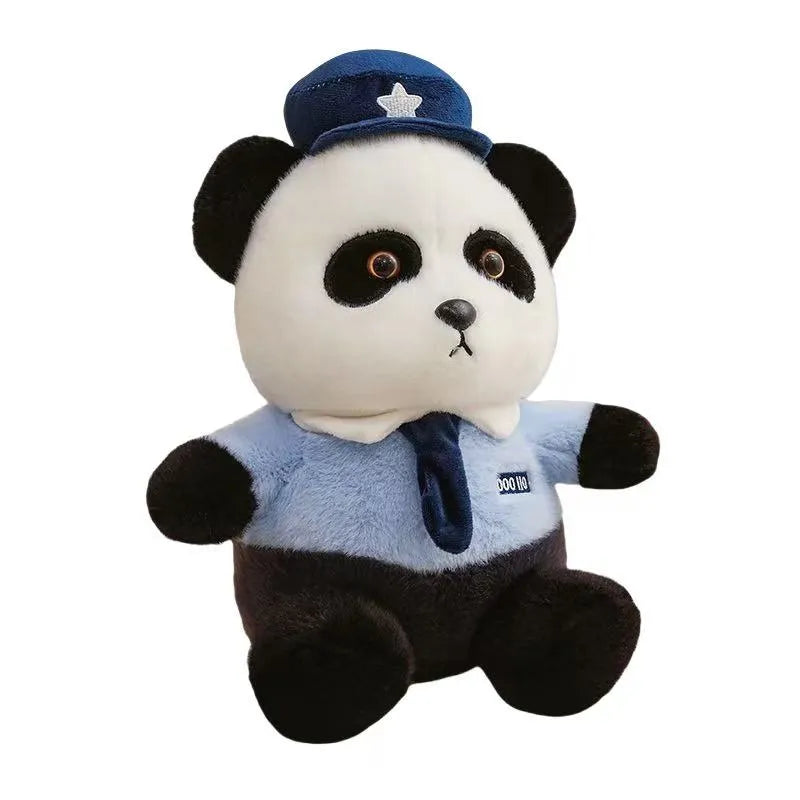 Cute Police Panda Plush Toy