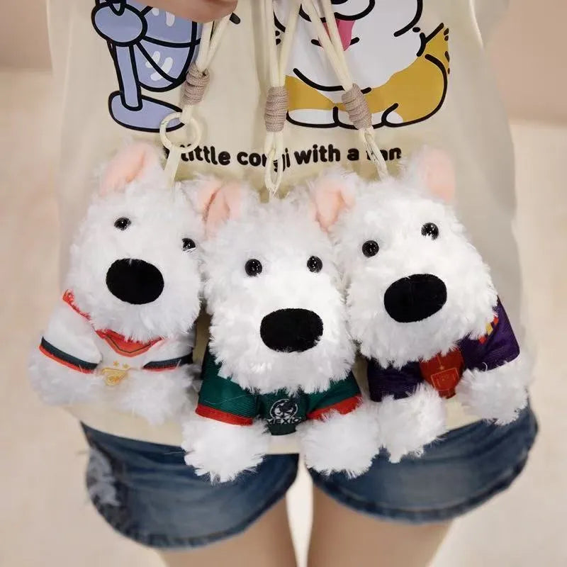 Cute Westie Puppy Keychain Plus