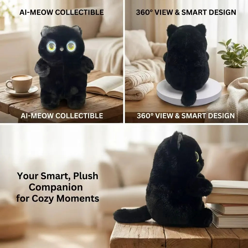 Adorable AI Cat Plush Toy (AI CAT)