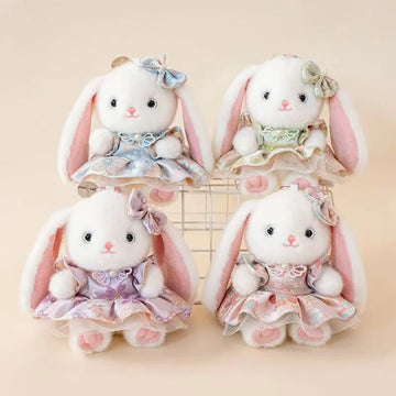 Cute Bella Rabbit Plush Toy Keychain