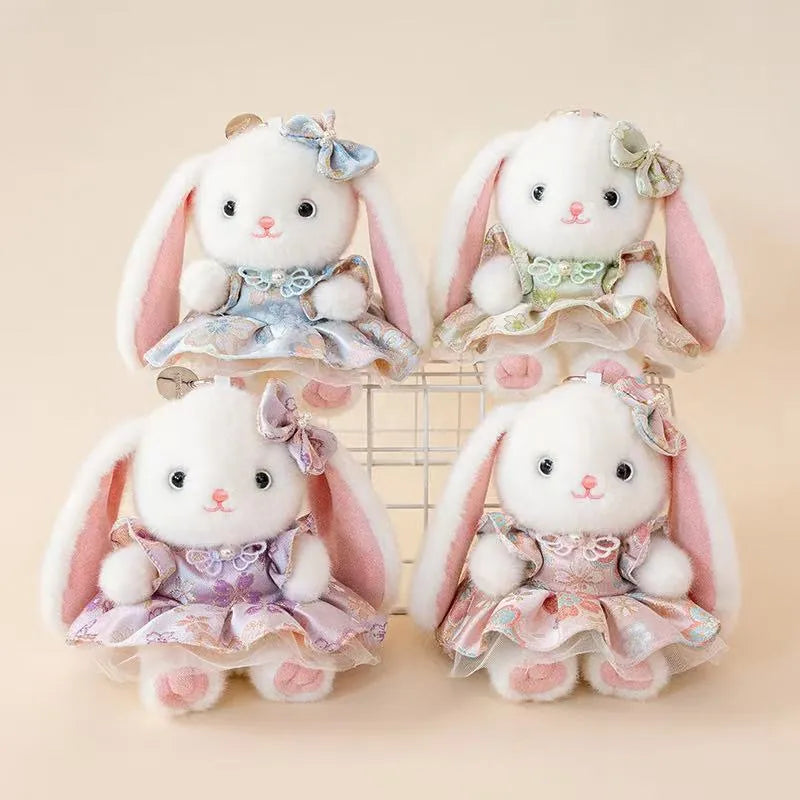 Cute Bella Rabbit Plush Toy Keychain