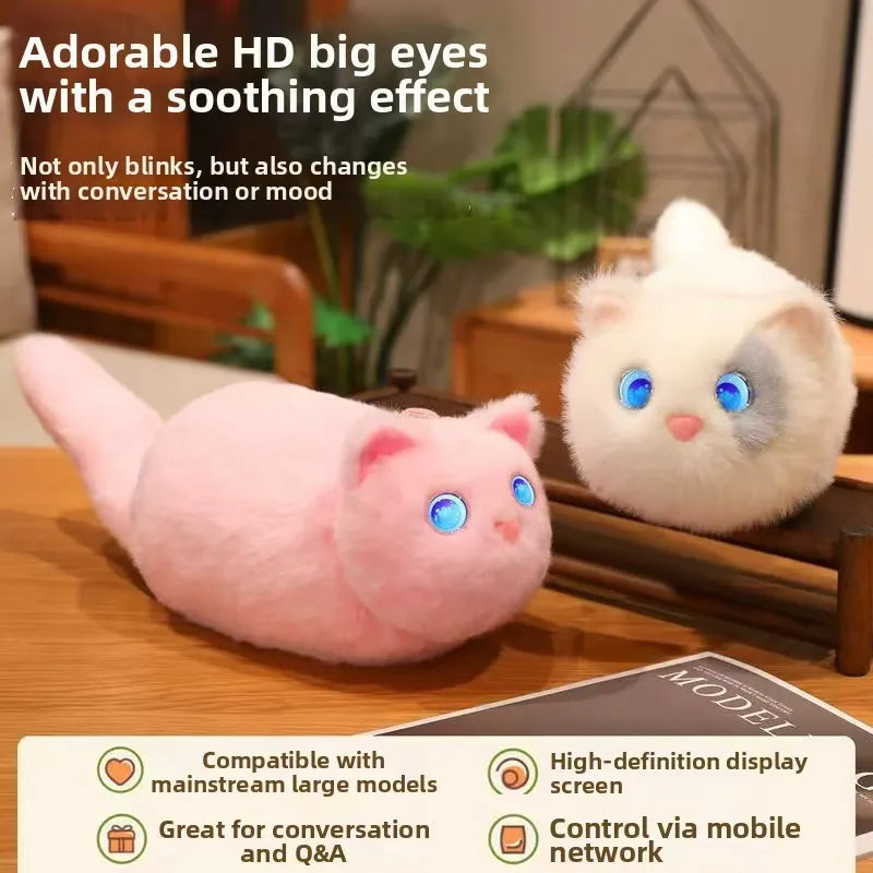Cute AI Lying Cat Plush Toy