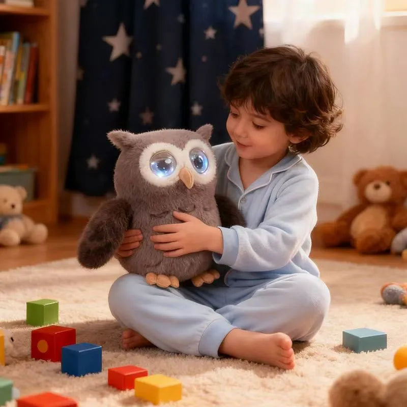 Cute AI Owl Robot Plush Toy