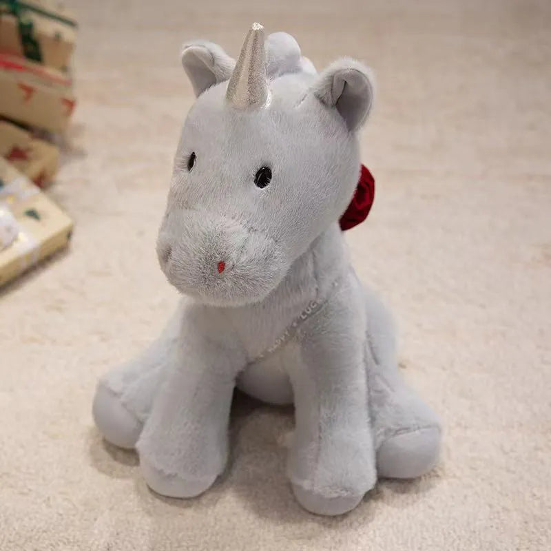 Cute Rose Unicorn Plush Toy