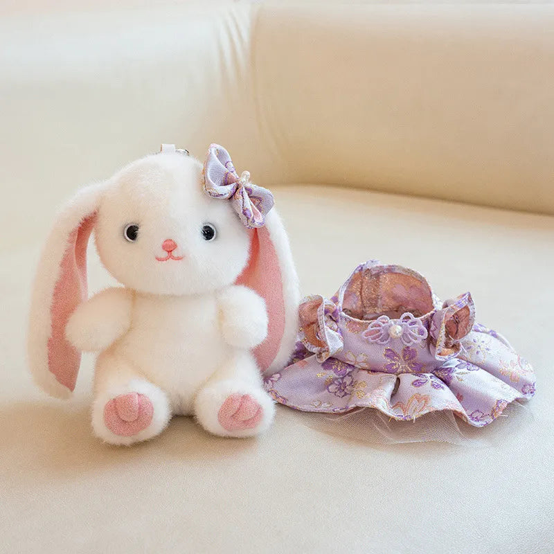 Cute Bella Rabbit Plush Toy Keychain