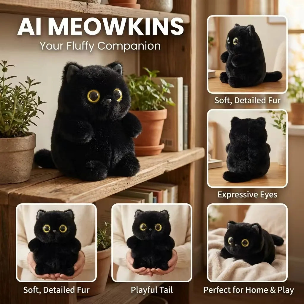 Adorable AI Cat Plush Toy (AI CAT)