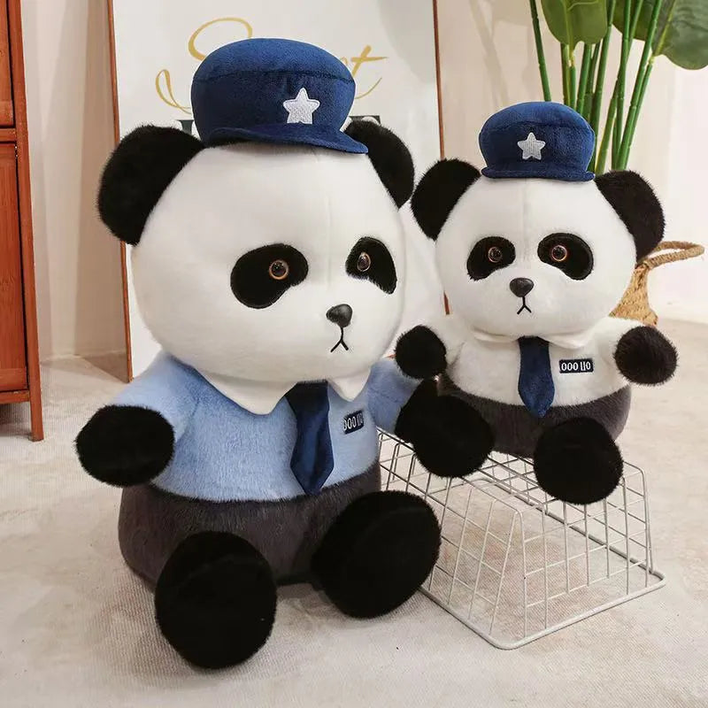 Cute Police Panda Plush Toy