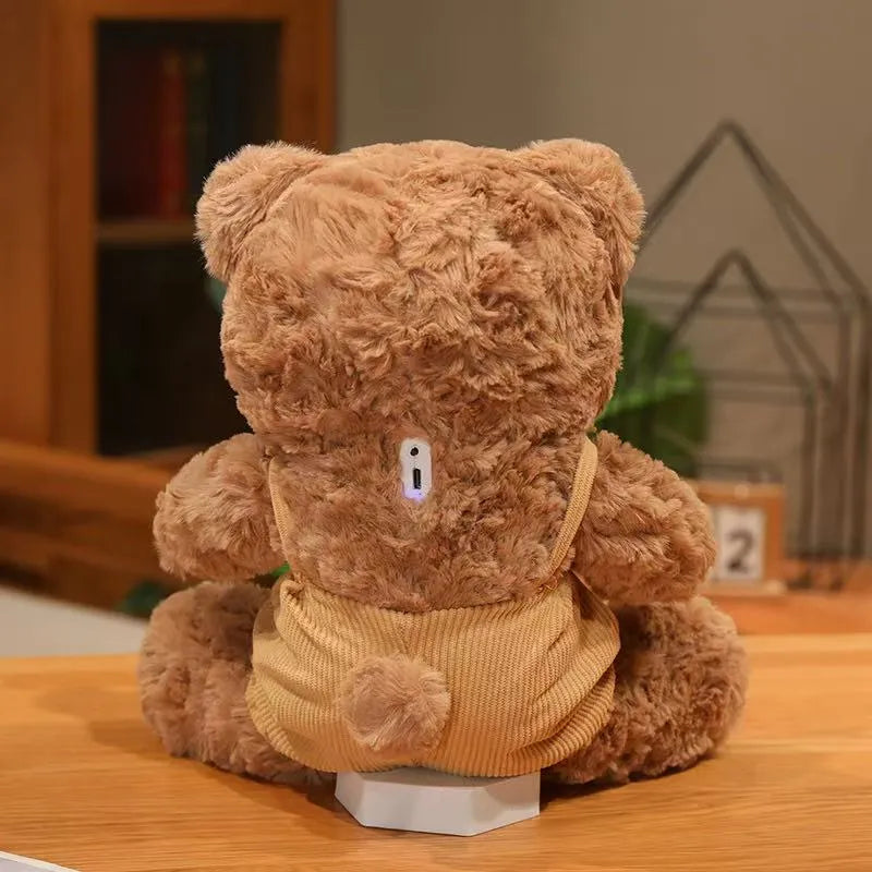 Cute AI Overall Bear Plush Toy