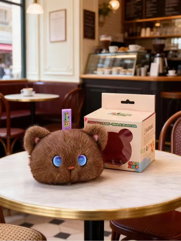 Cute AI Desk Buddy Cat Plush Toy