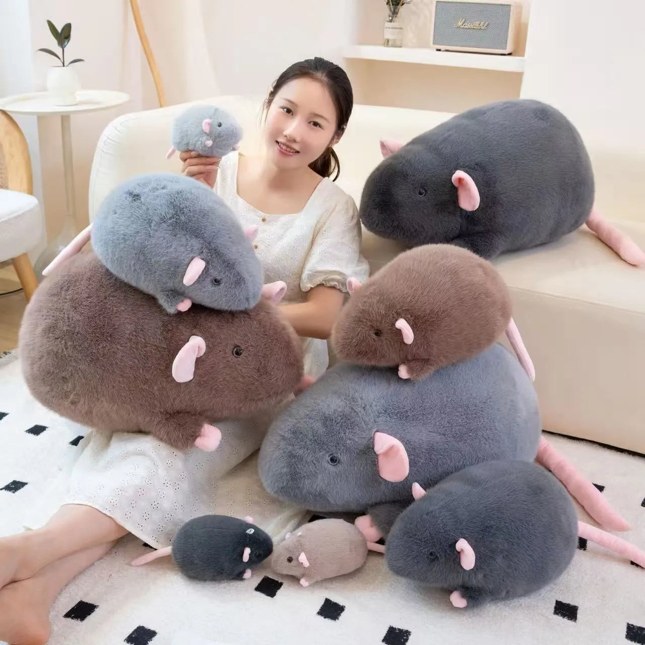 Cute Chubby Mouse Plush Toy