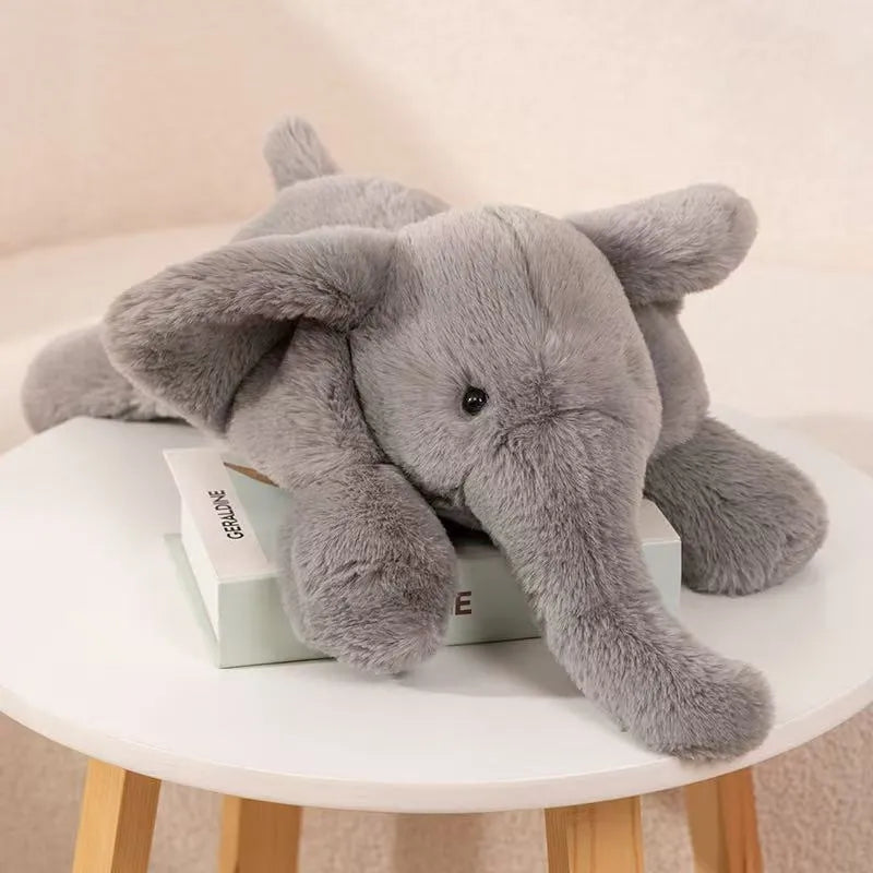 Cute LayDown Elephant Plush Toy