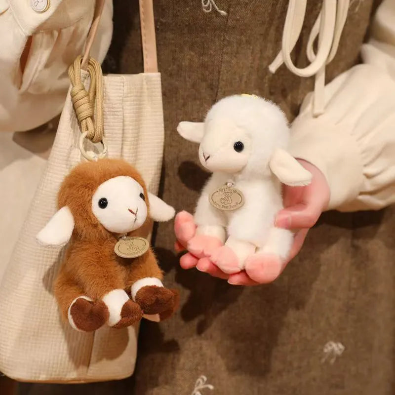 Cute Cloud Lamb Plush Keychain Charm