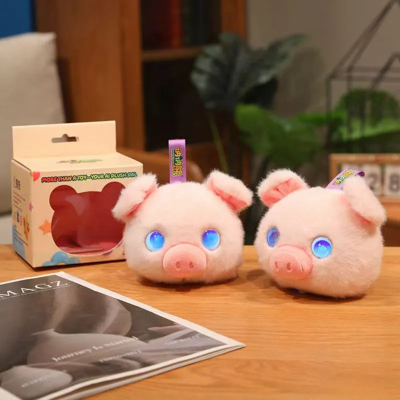 Cute AI Desk Buddy Pig Plush Toy