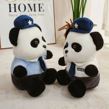 Cute Police Panda Plush Toy