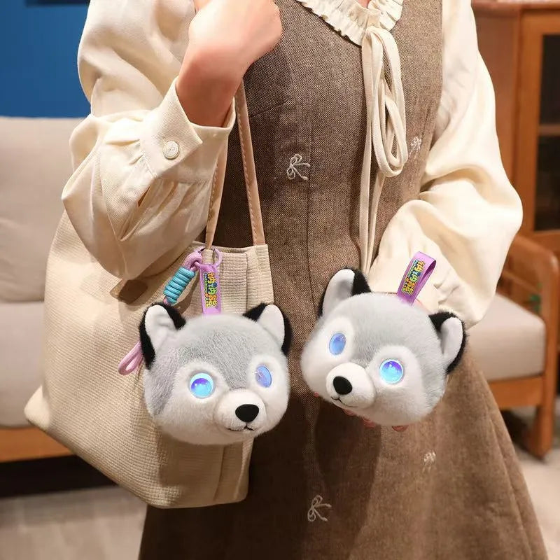 Cute AI Desk Buddy Husky Plush Toy