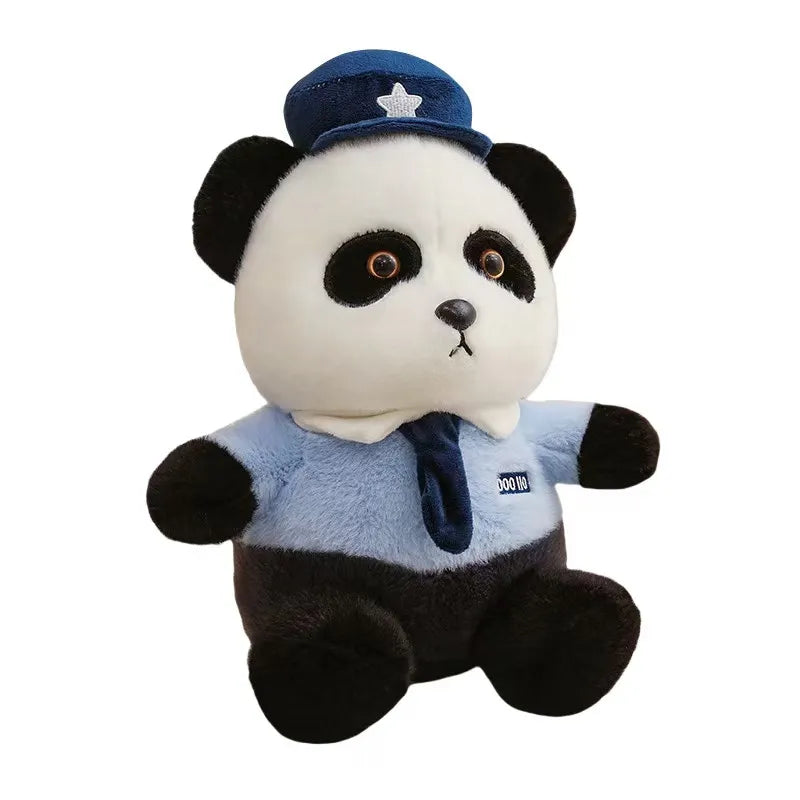 Cute Police Panda Plush Toy