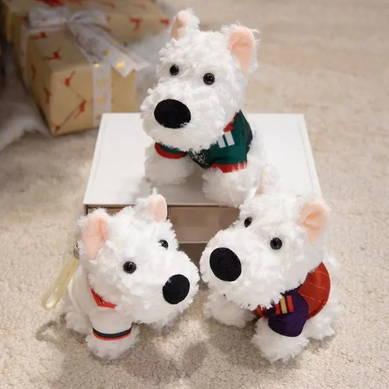 Cute Westie Puppy Keychain Plus