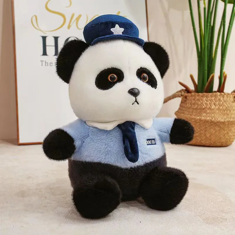Cute Police Panda Plush Toy