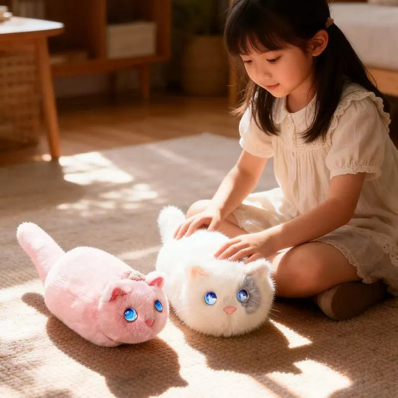 Cute AI Lying Cat Plush Toy