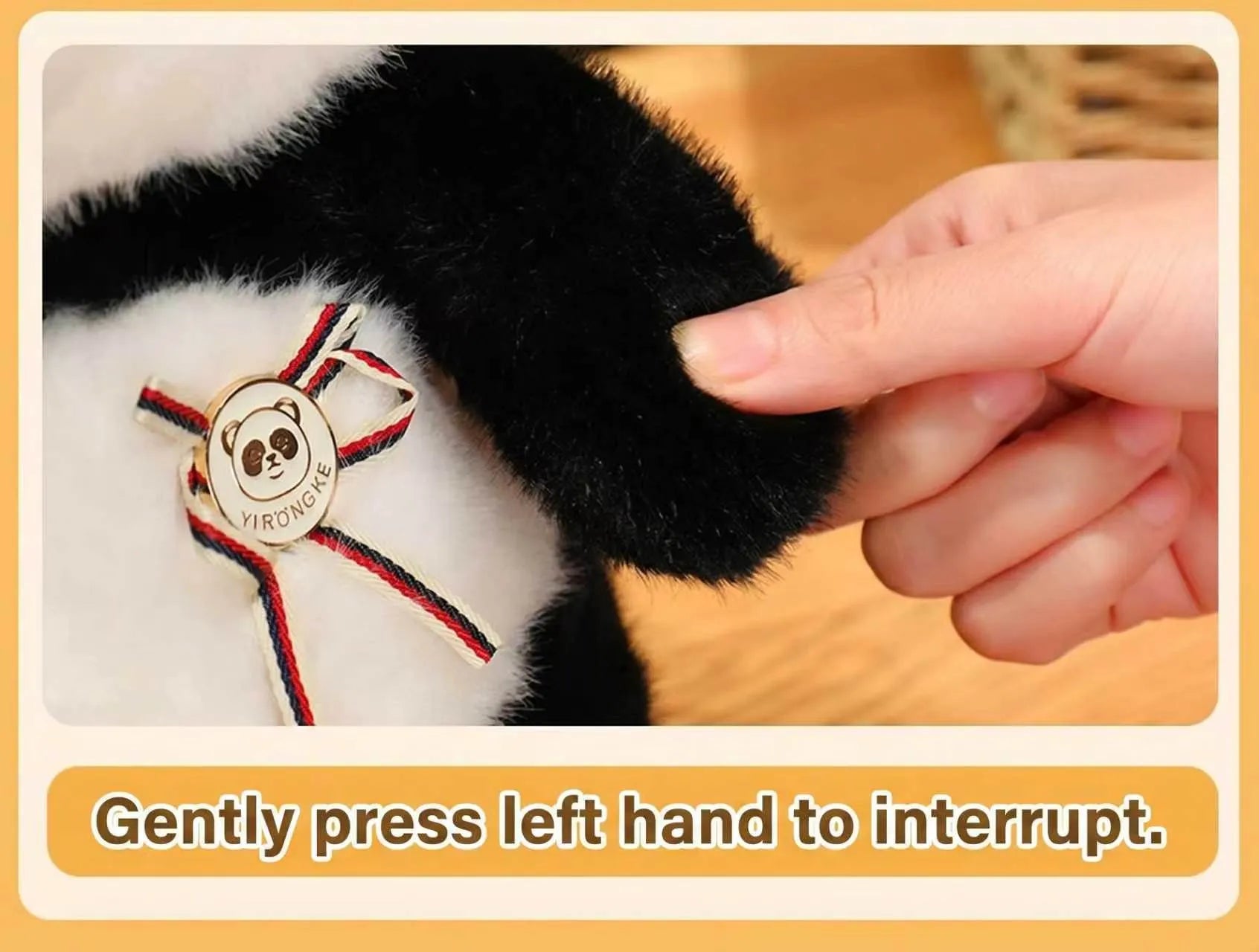 Cute AI Panda Robot Plush Toy