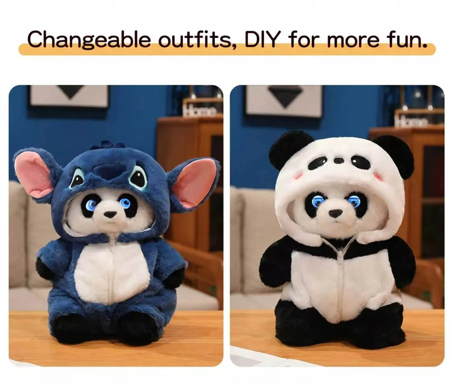 Cute AI Panda Robot Plush Toy