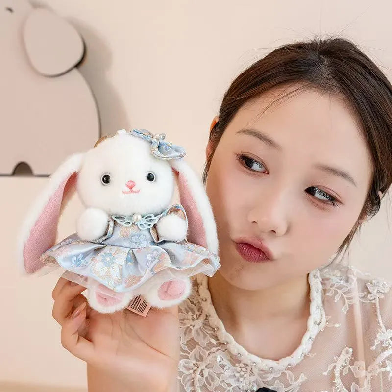 Cute Bella Rabbit Plush Toy Keychain
