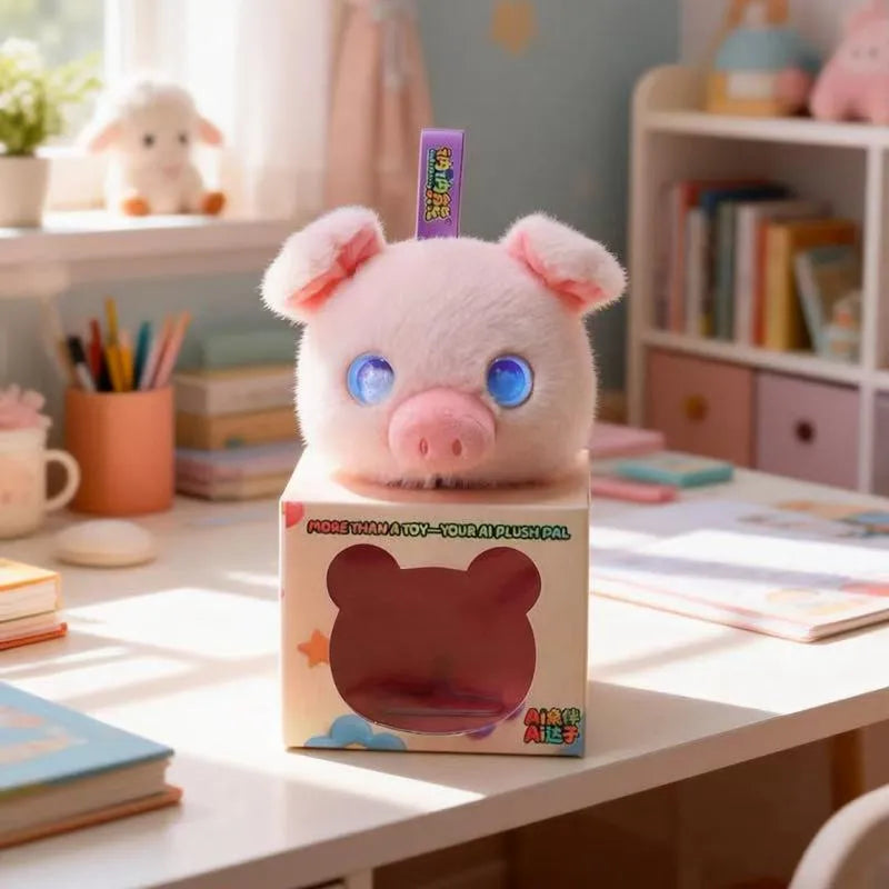 Cute AI Desk Buddy Pig Plush Toy