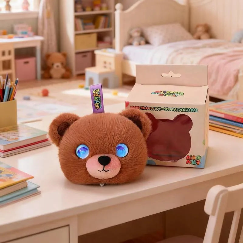 Cute AI Desk Buddy Couple Bear Plush Toy