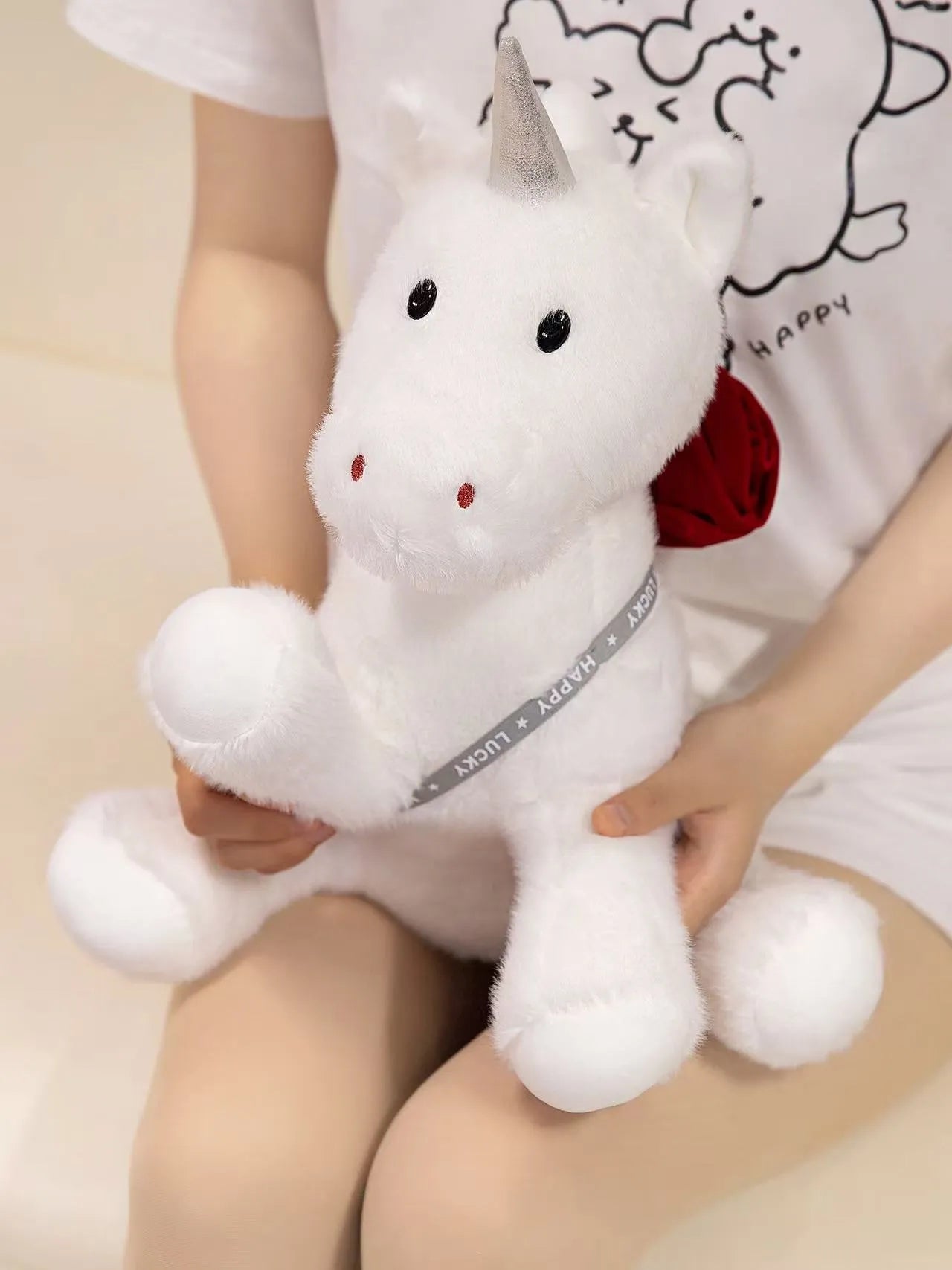 Cute Rose Unicorn Plush Toy