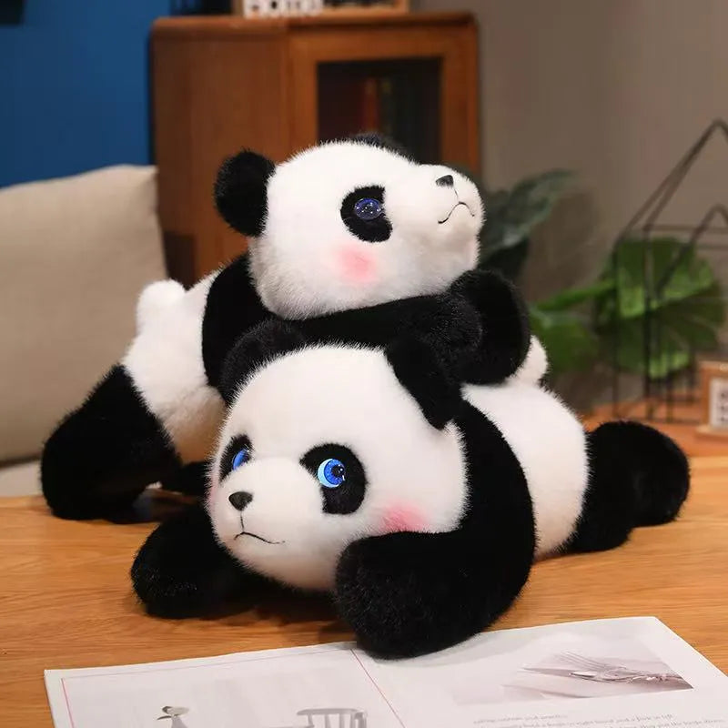 Cute AI Lay‑Down Panda Plush