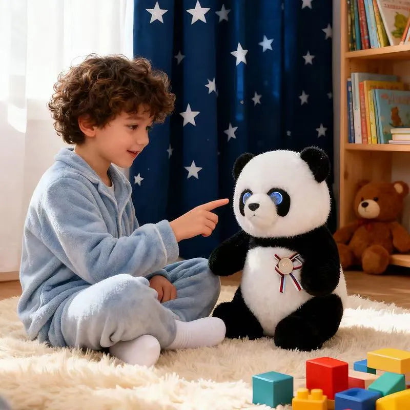 Cute AI Panda Robot Plush Toy