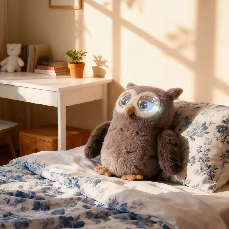Cute AI Owl Robot Plush Toy