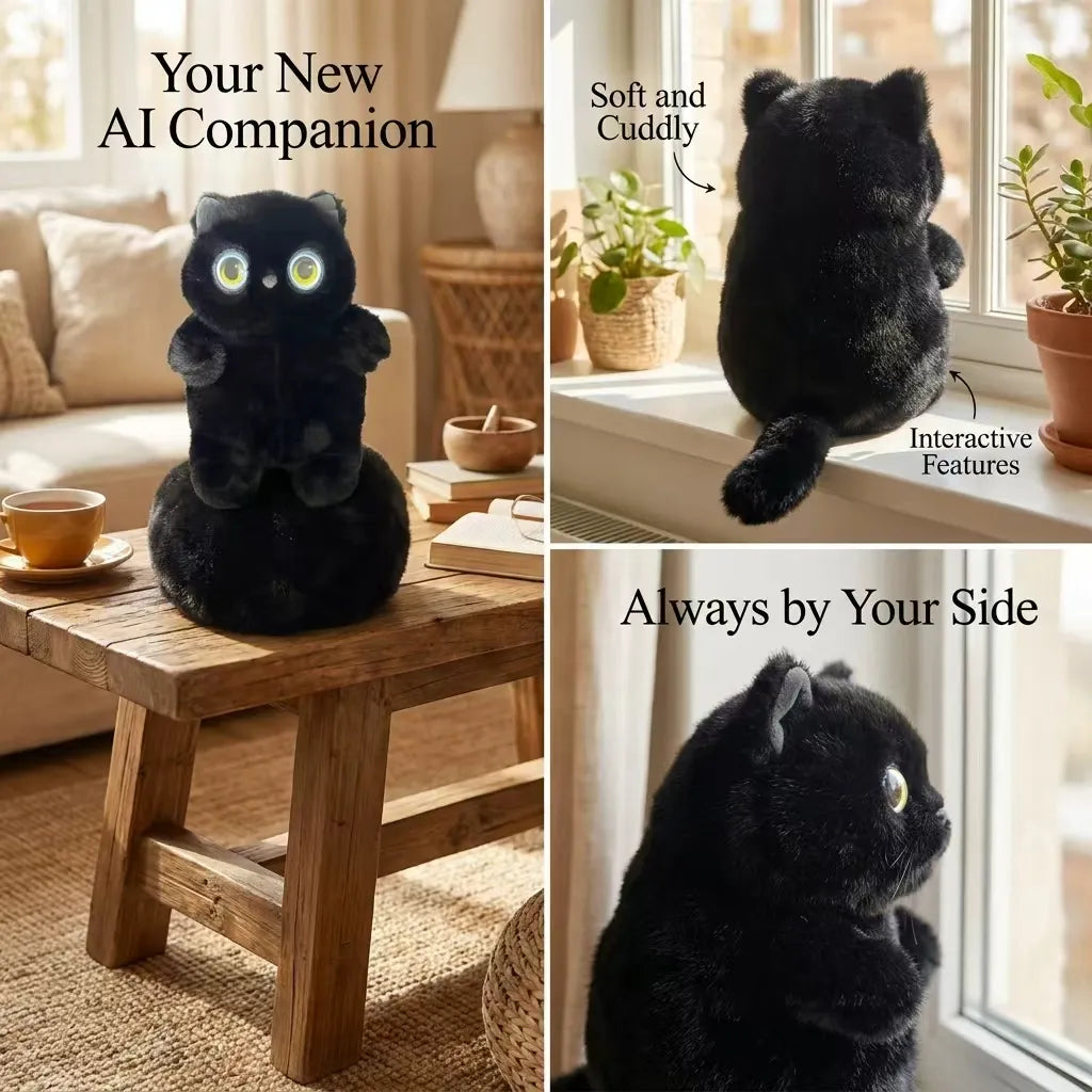 Adorable AI Cat Plush Toy (AI CAT)