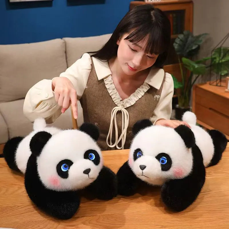 Cute AI Lay‑Down Panda Plush