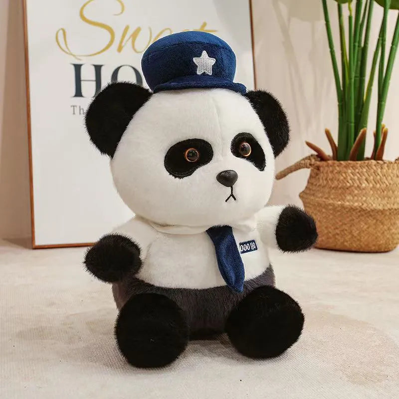 Cute Police Panda Plush Toy