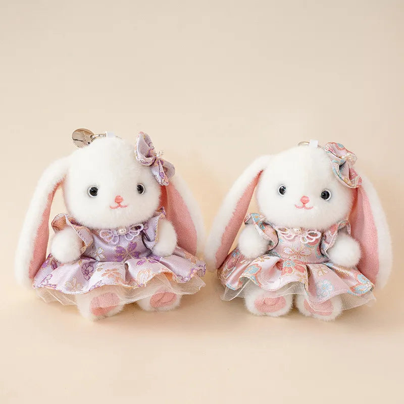 Cute Bella Rabbit Plush Toy Keychain