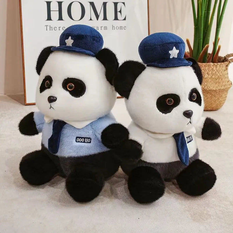 Cute Police Panda Plush Toy