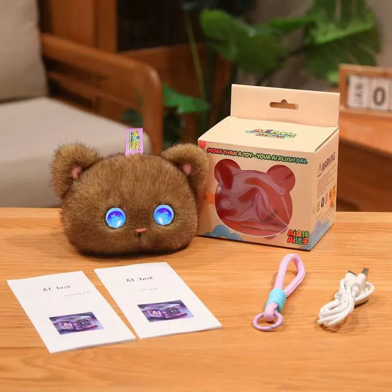 Cute AI Desk Buddy Cat Plush Toy